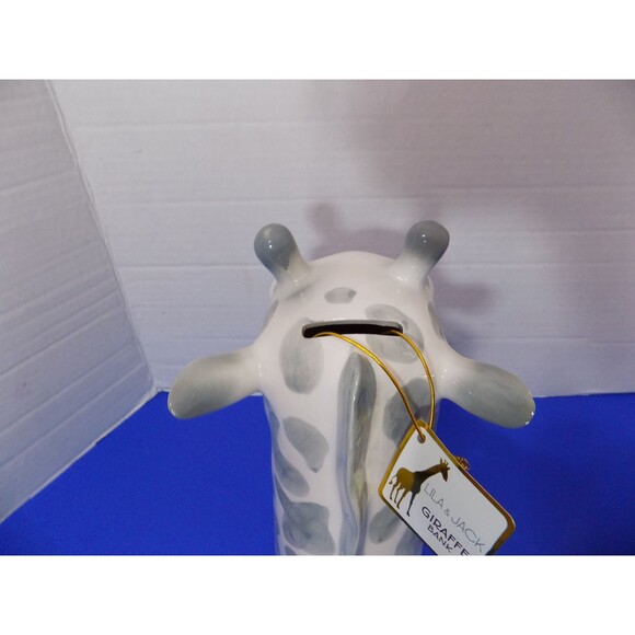 New Ceramic Giraffe Figurine Piggy Bank By Lila & Jack New York - Picture 6 of 7